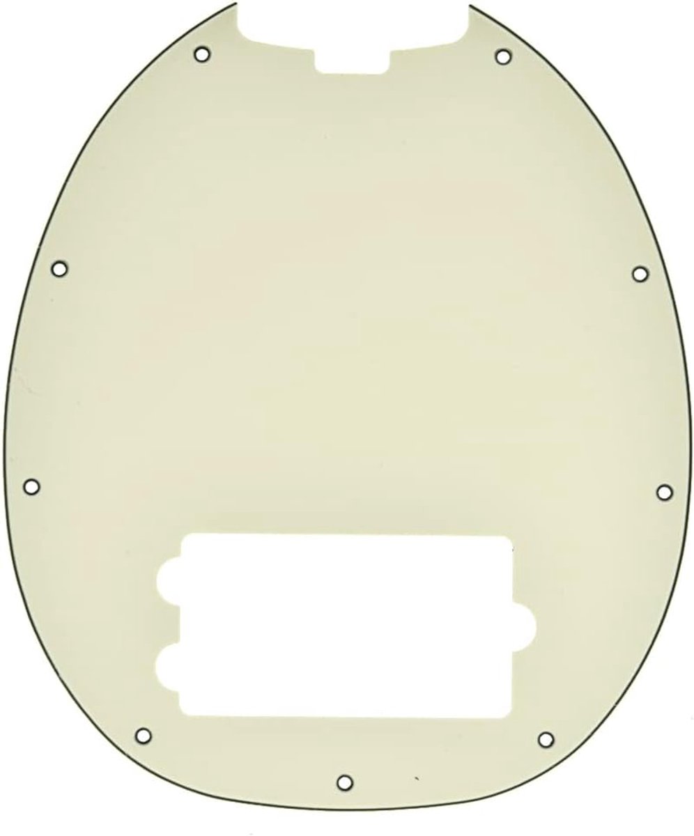 Basgitaar Beschermplaat Geschikt voor Musicman Classic 4-snarige StingRay basmodelen, Aged White