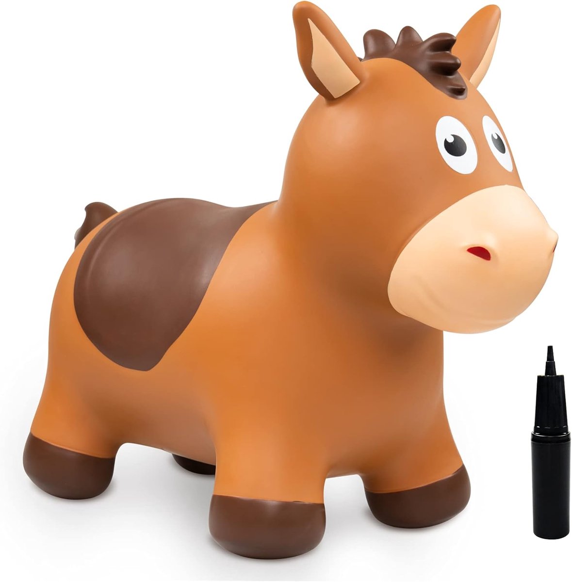 Bouncy Animal Hopper, springpaard, opblaasbare ruimte, hopper, dier rit op speelgoed met pomp, stuiterende cadeaus voor peuters, jongens en meisjes