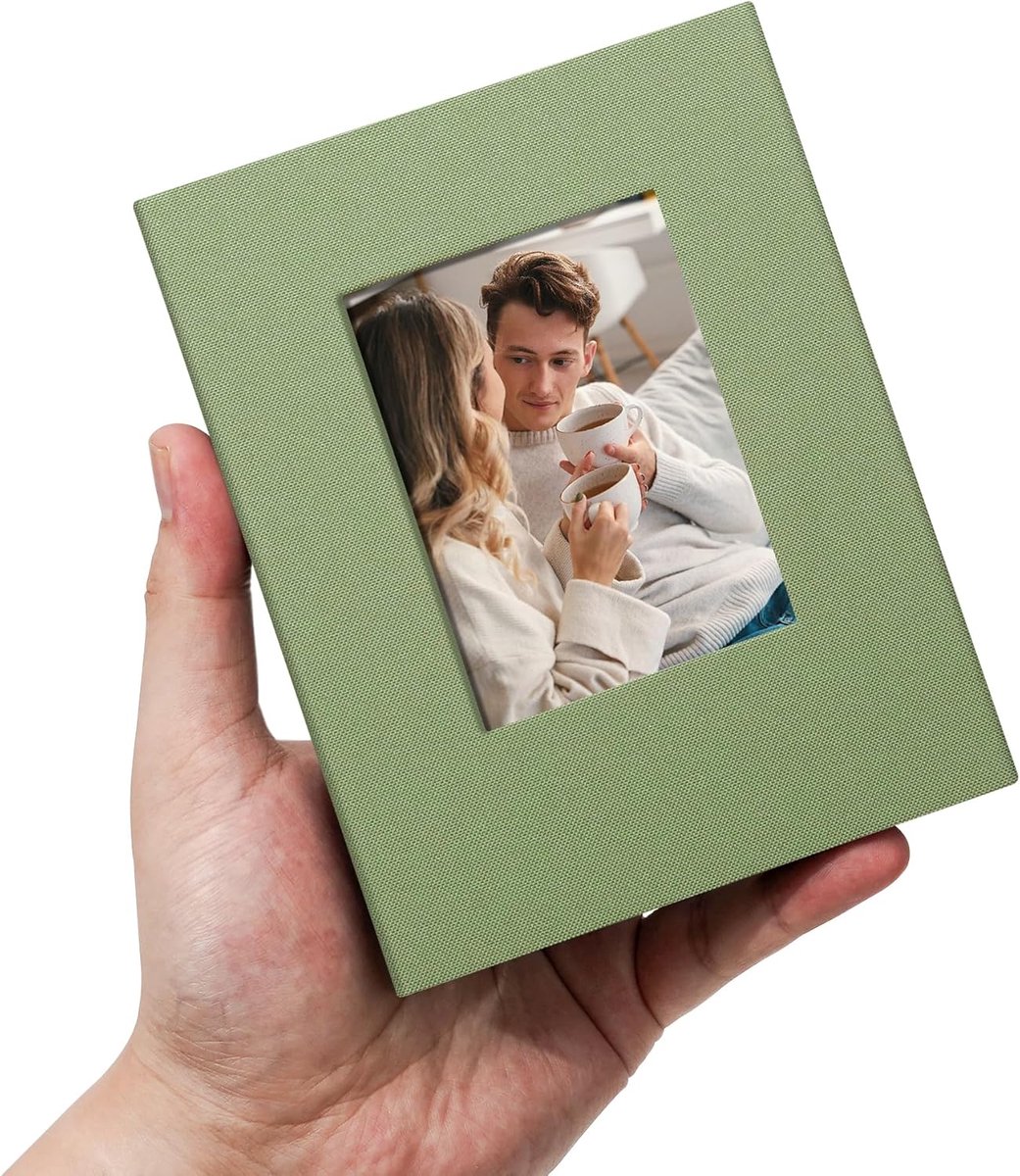 Fotoalbum 6x4 inch - linnen omslag - 100 zuurvrije vakken - perfect voor herinneringen - SnelShoppen