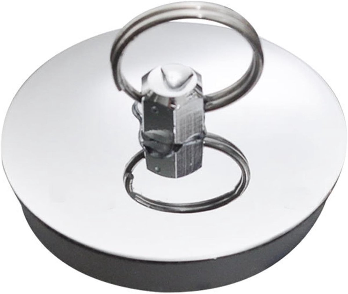Afvoerstopper 42-46mm - Siliconen en RVS - Hoogwaardige afdichting - Voor bad en wastafel - SnelShoppen