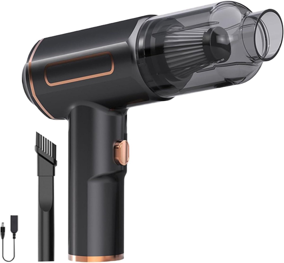 Draagbare Kruimeldief - Handstofzuiger Auto - Efficiënt Schoonmaken - Krachtige Zuigkracht 5000Pa - 0.5L Bak - Zwart