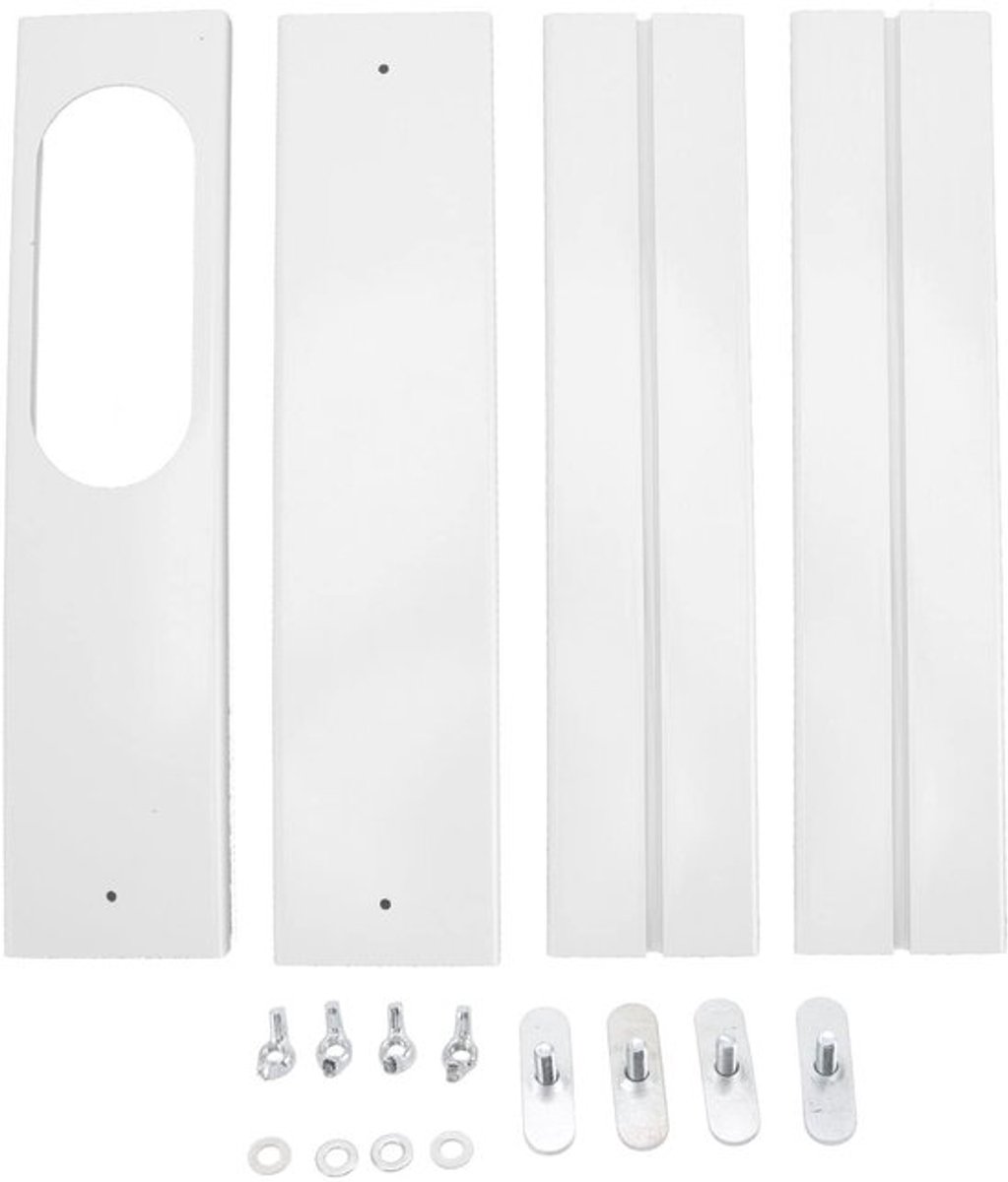 4-delige Universele Airconditioner Raam Kit - PVC Ventilatie Kit 16,9 tot 55 Inch - Voor Mobiele AC-units