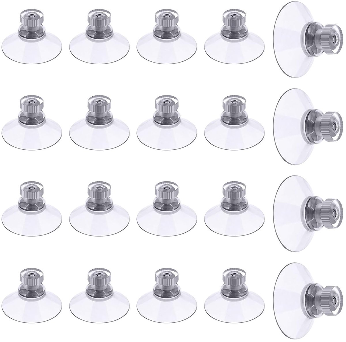 Suction cups Ø30mm - transparant PVC - extra sterke zuigkracht - ideaal voor decoratie en ophangingen - SnelShoppen