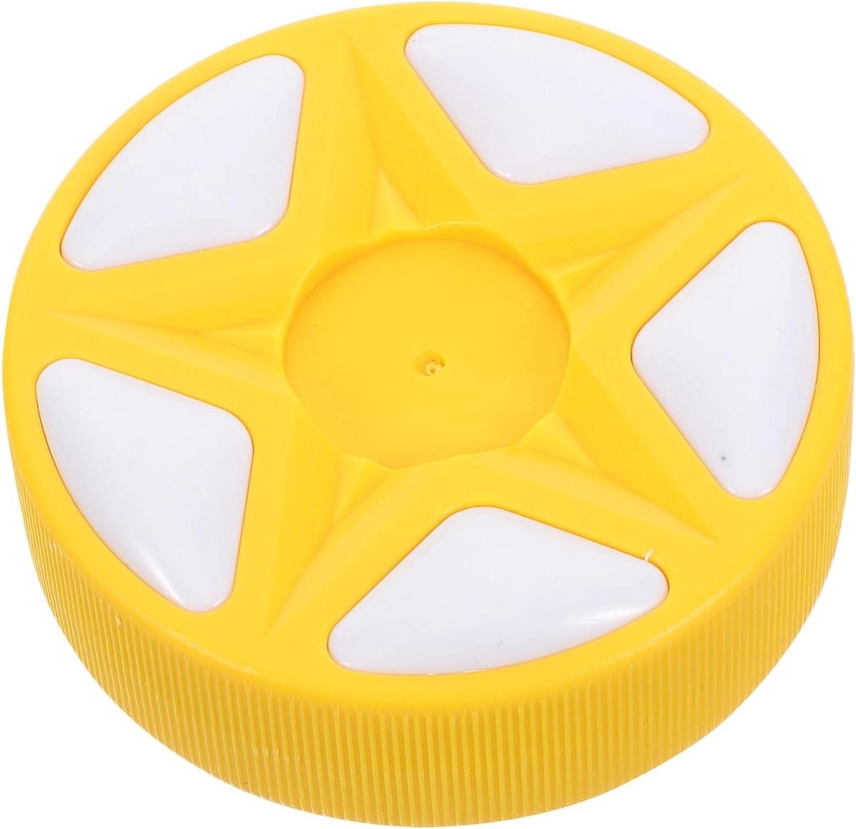 Roller Hockey Puck - Straathockey Puck - Vaardigheden Verbeteren - Hoge Zichtbaarheid - 7.5 x 7.5 x 3.5 cm - Geel