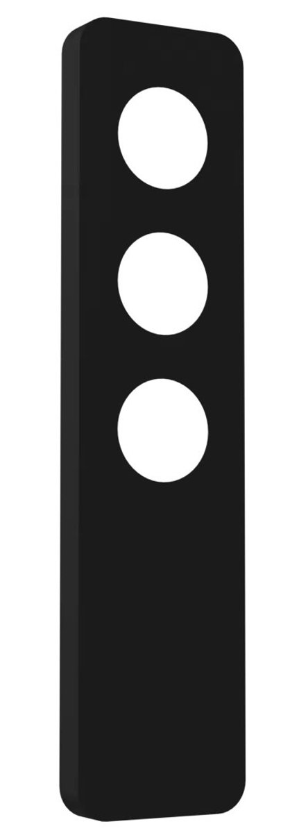 Nysit Cover plafondlamp van Fantasia, zwart staal, 3 losse lichtpunten, lichtbron niet inbegrepen