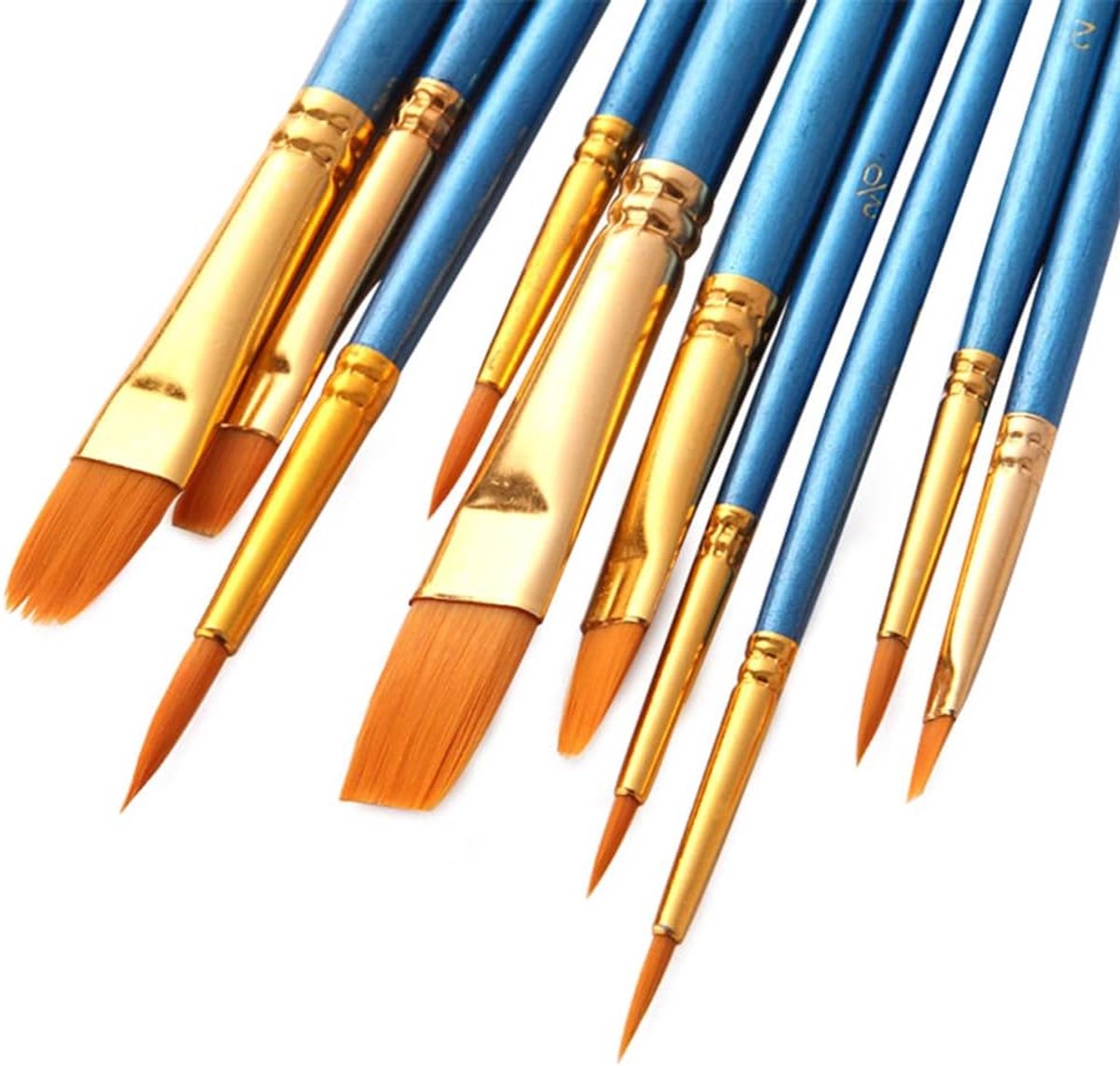 professionele borstel set van 50 stuks, aquarel kunst borstel benodigdheden, olieborstel