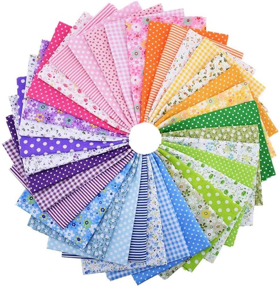 Stof 100% Katoen Handwerk Bedrukt Katoen Materiaal DIY Decor 25cm*25cm