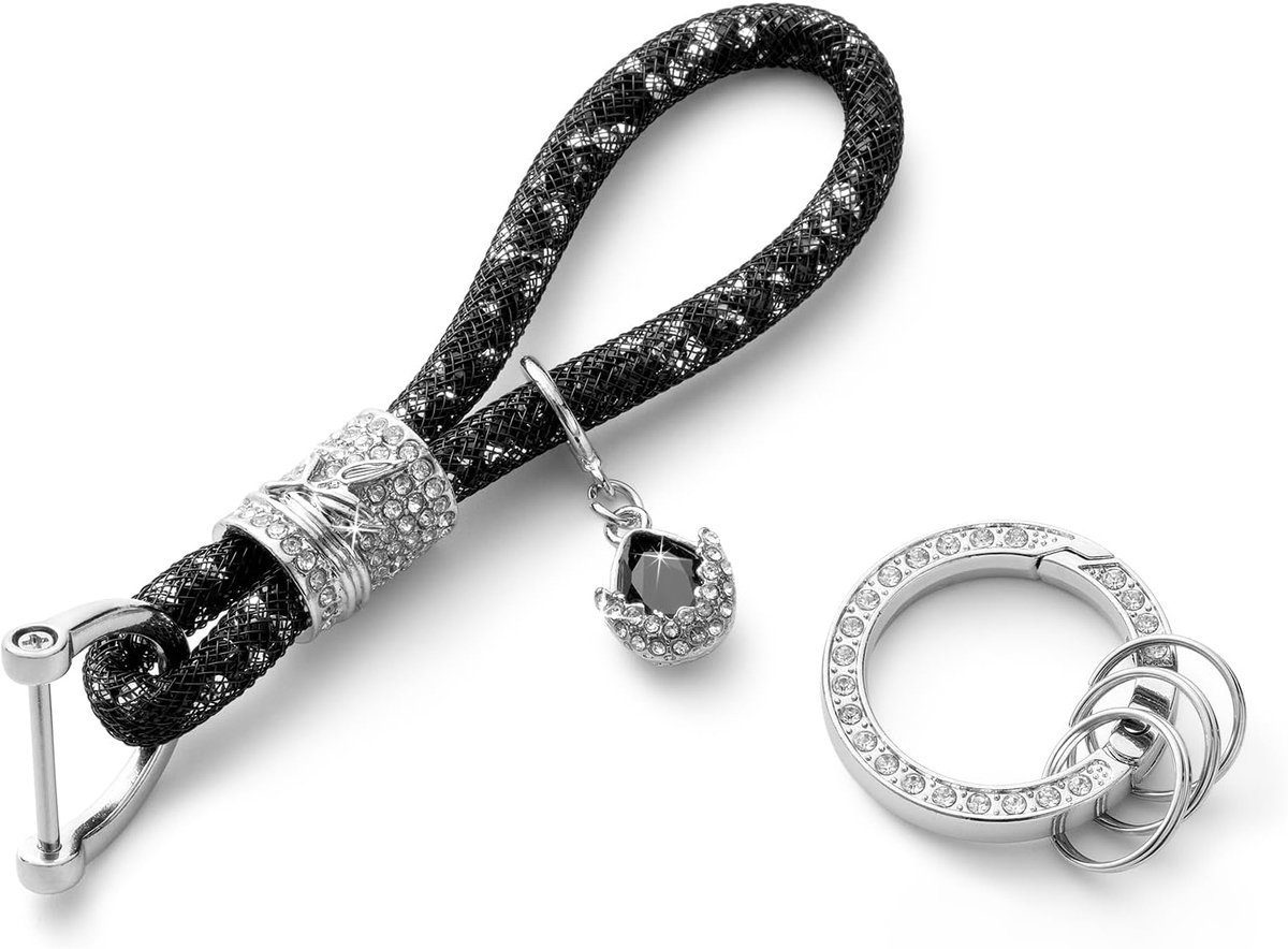 Dames Autosleutelhanger Glitter Autosleutelhanger voor Dames met Glitterkristallen