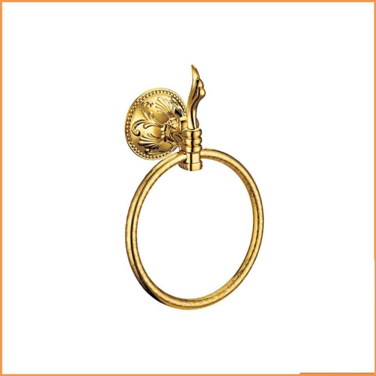 Handdoekring van roestvrij staal, handdoekhouder, badkameraccessoires,Badkamer Legering Koperen Handdoekring-A