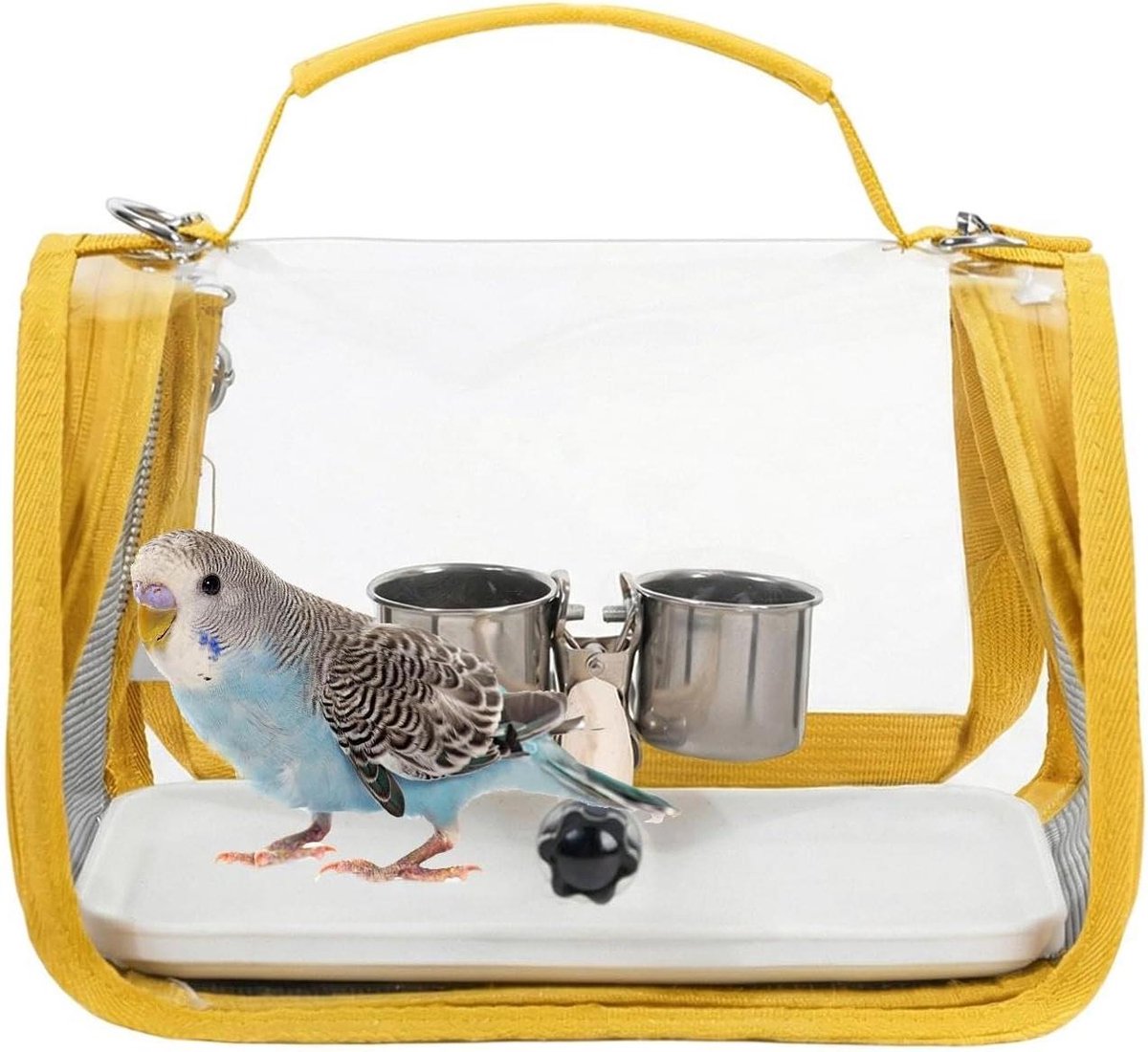 Vogel Reiskooi - Transport Tas - Vogel Vervoeren - Onbelemmerd Uitzicht - 28x20x22cm - Stijl A
