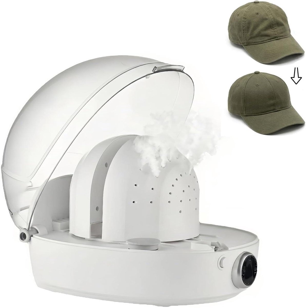 Stoommachine voor Petten - Pettenreiniger Stomer - Petten Verzorgen - Automatische Reinigingscyclus - 300ml Reservoir - Wit