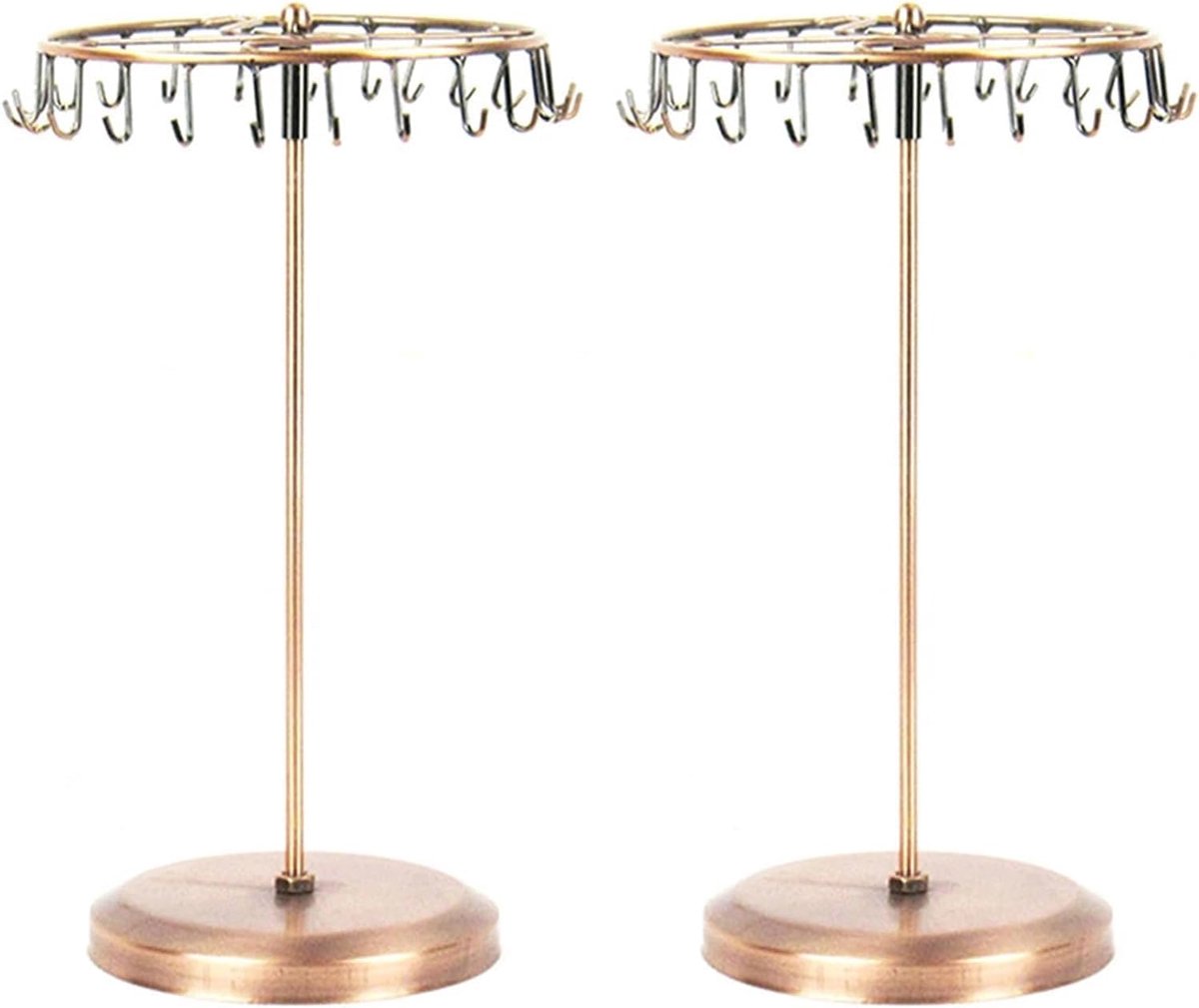 Juwelenhouder met 23 haken - metalen sieradenorganizer - twist ontwerp - ideaal voor etalages - SnelShoppen