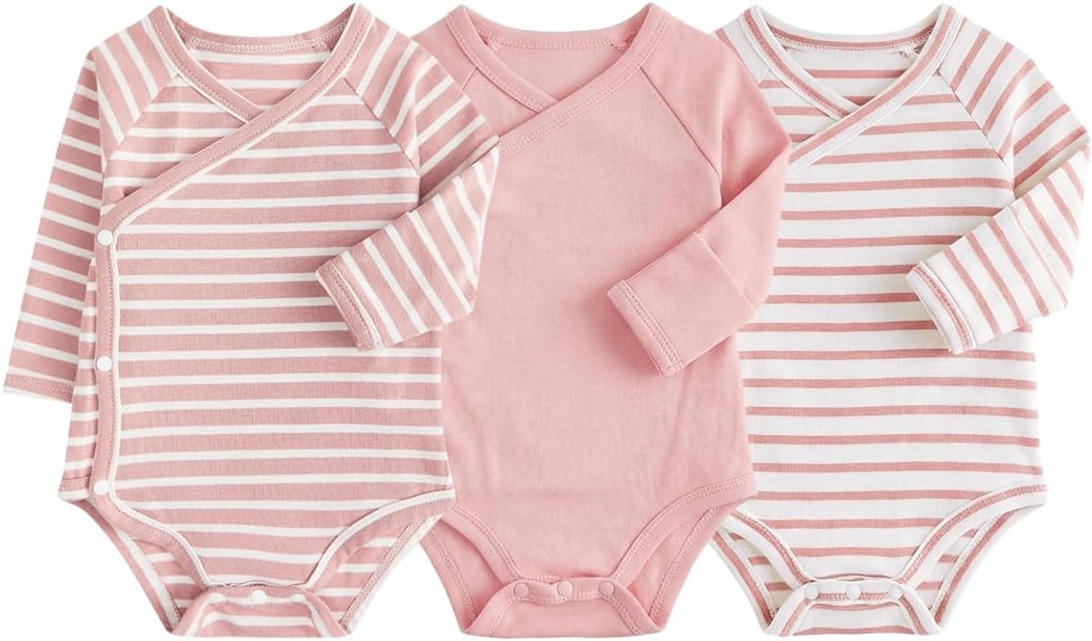 Bodysuits voor baby's - 100% katoen - lange mouwen - comfortabel en ademend - SnelShoppen