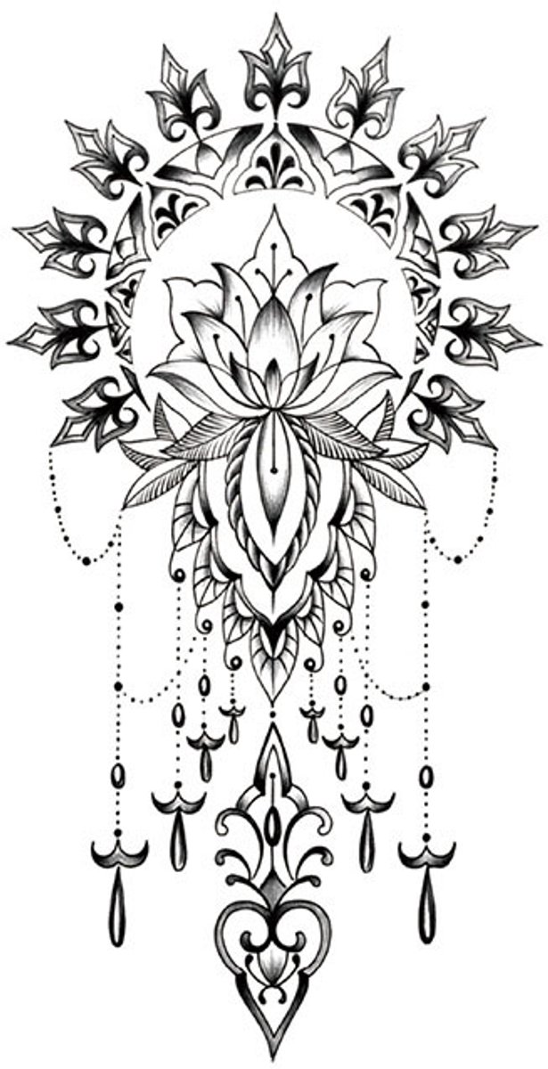 Tijdelijke tattoo sacred veil 3 dagen