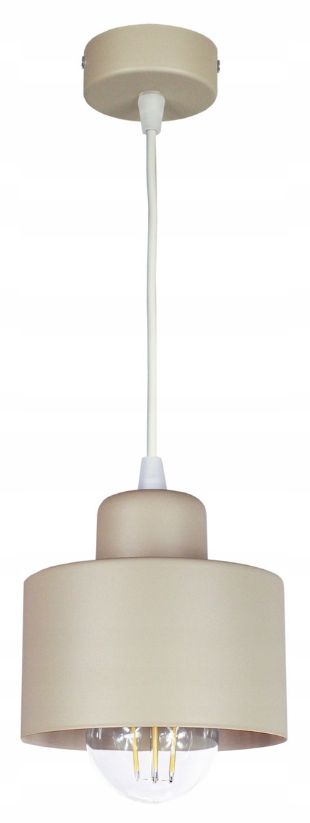 Loft Hanglamp Beige Metaal E27 - Stijlvol en Modern
