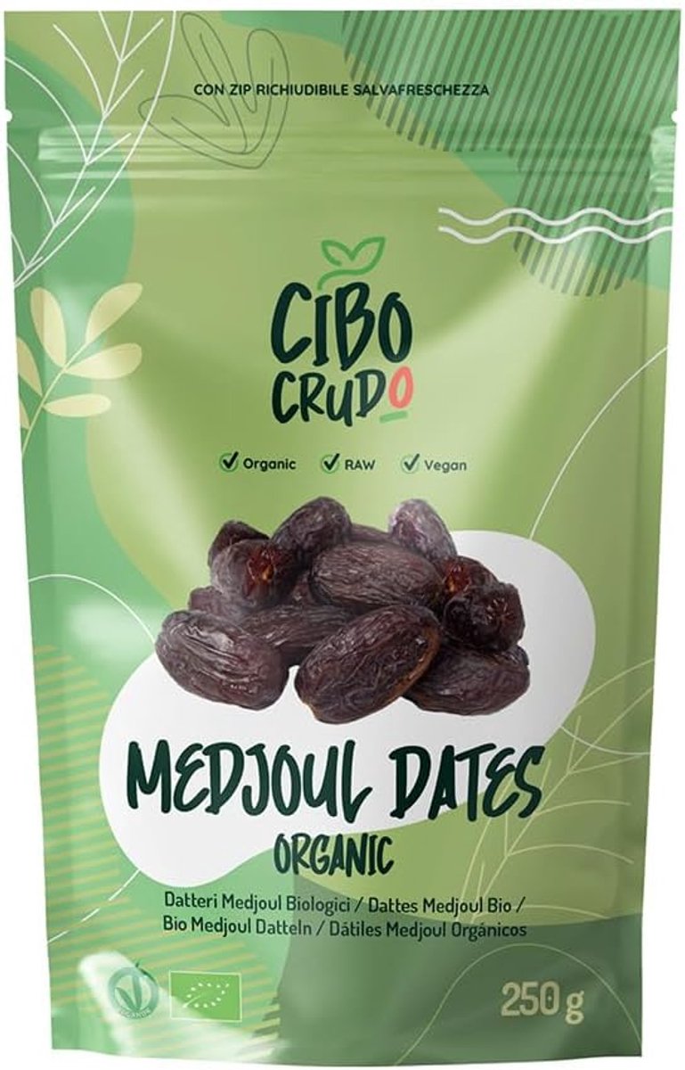 Organic Medjoul Dates – Premium Quality – 250 g. Fresh Dates – Organic and Naturally Dried Giant Dates – Natural - ShopVlot