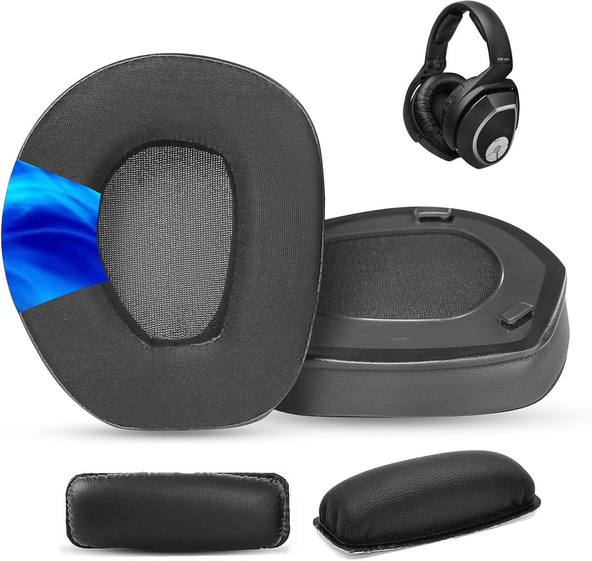 HDR165 Ear Pads Replacement and Headband Compatible with Sennheiser RS165/HDR165/RS175/HDR175/TR165/TR175 Headphones - ShopVlot