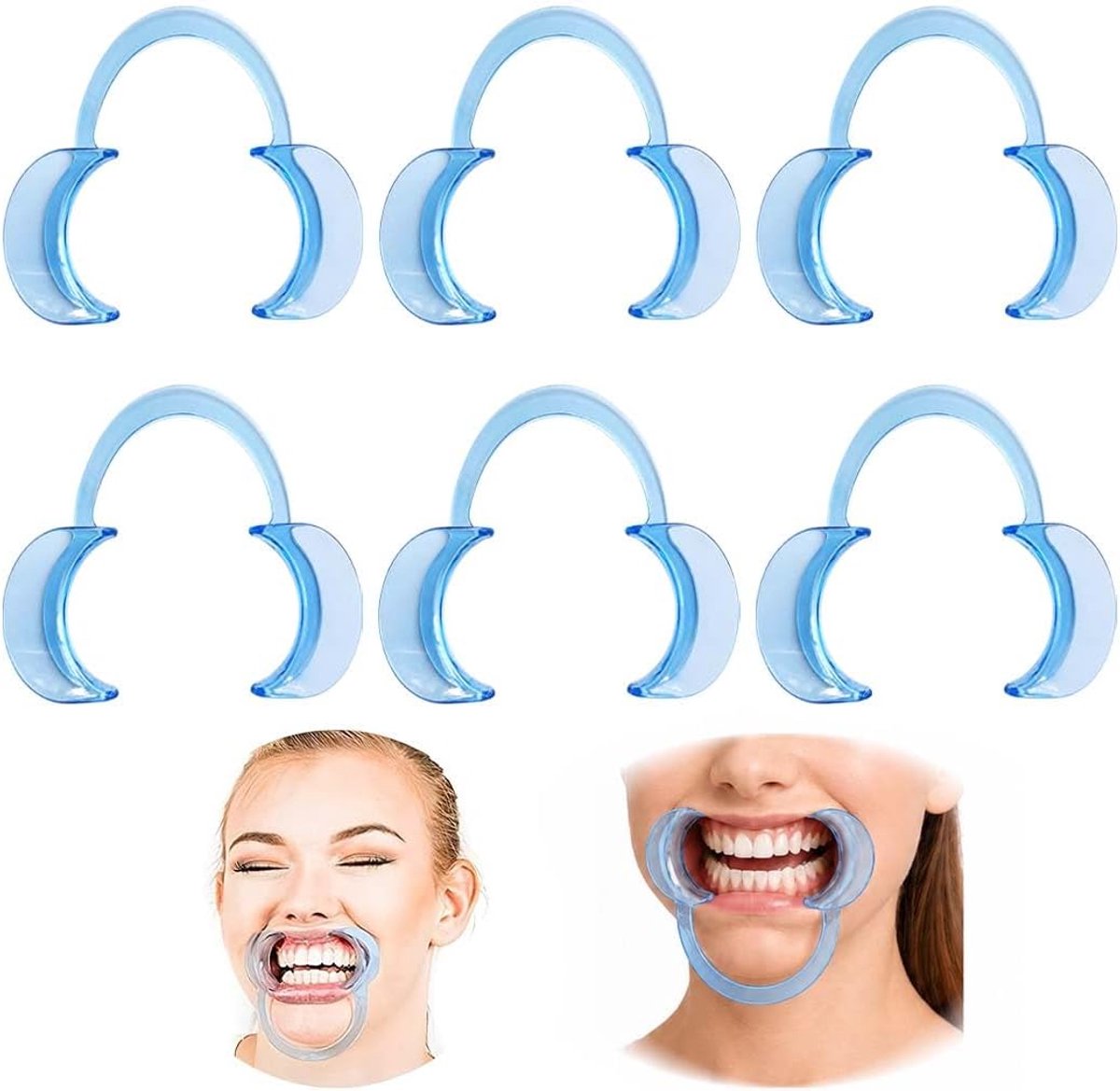 Cheek Spreader 6 Stuks - C-vormige Mondspreader - Comfortabel en Ergonomisch - Ideaal voor Tandheelkunde - ShopVlot