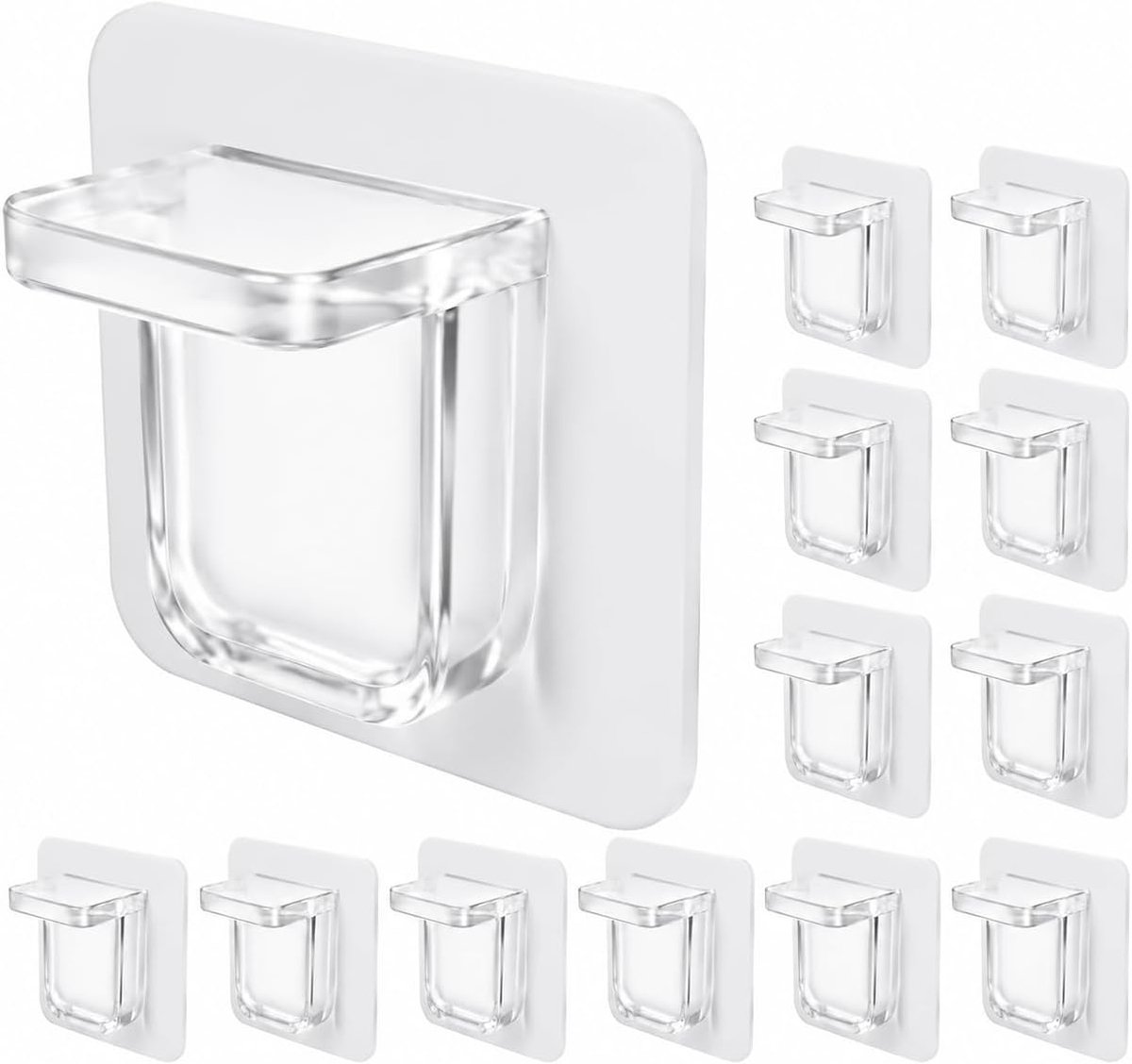 Plankdragers zelfklevend 18 stuks - transparant - zonder boren - eenvoudig te installeren - ShopVlot