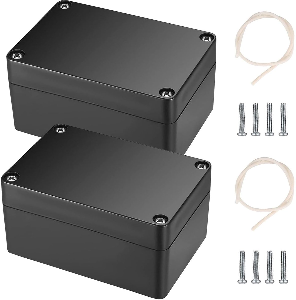 Junction Box 2 Pack - Waterdicht, IP65 - Kunststof, Buiten - Bescherming tegen stof en water - ShopVlot