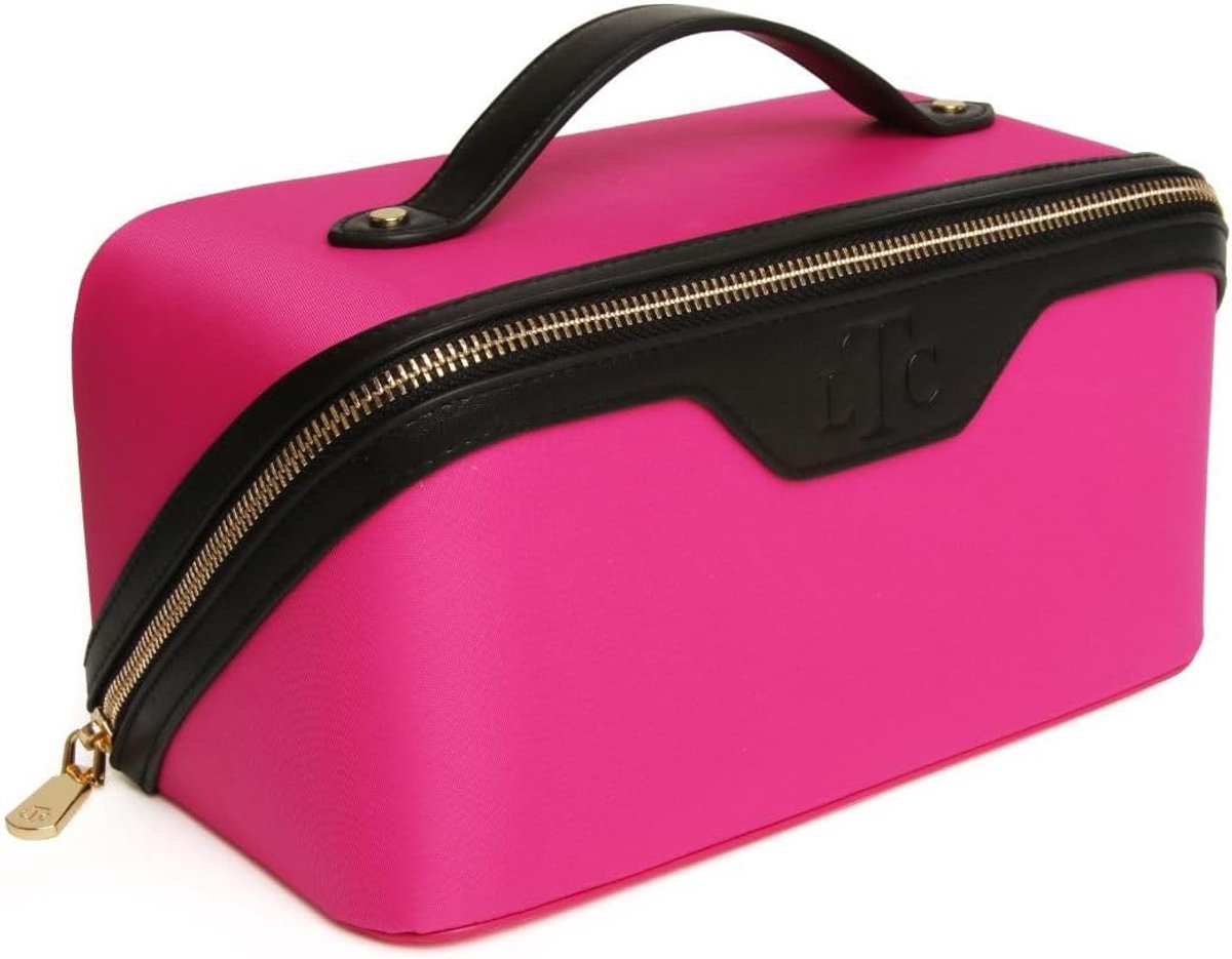 Make-up tas - 24 x 12 x 12 cm - vegan leer - luxe design - perfect voor reizen - ShopVlot