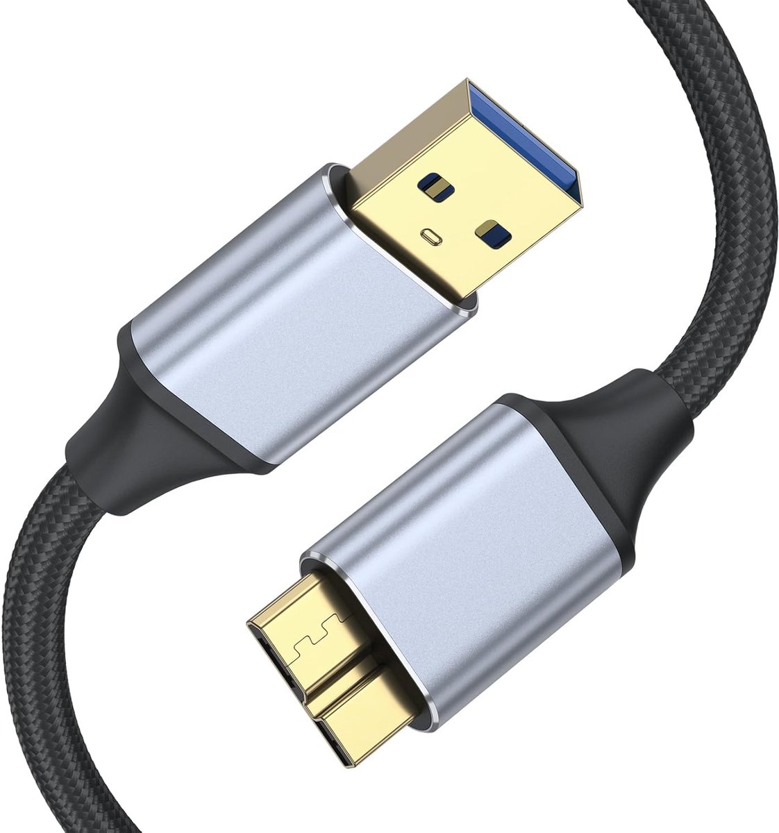 USB 3.0 Micro B-kabel 0,5 m - Data- en oplaadkabel - Hoge snelheid - Voor externe harde schijven en smartphones - ShopVlot