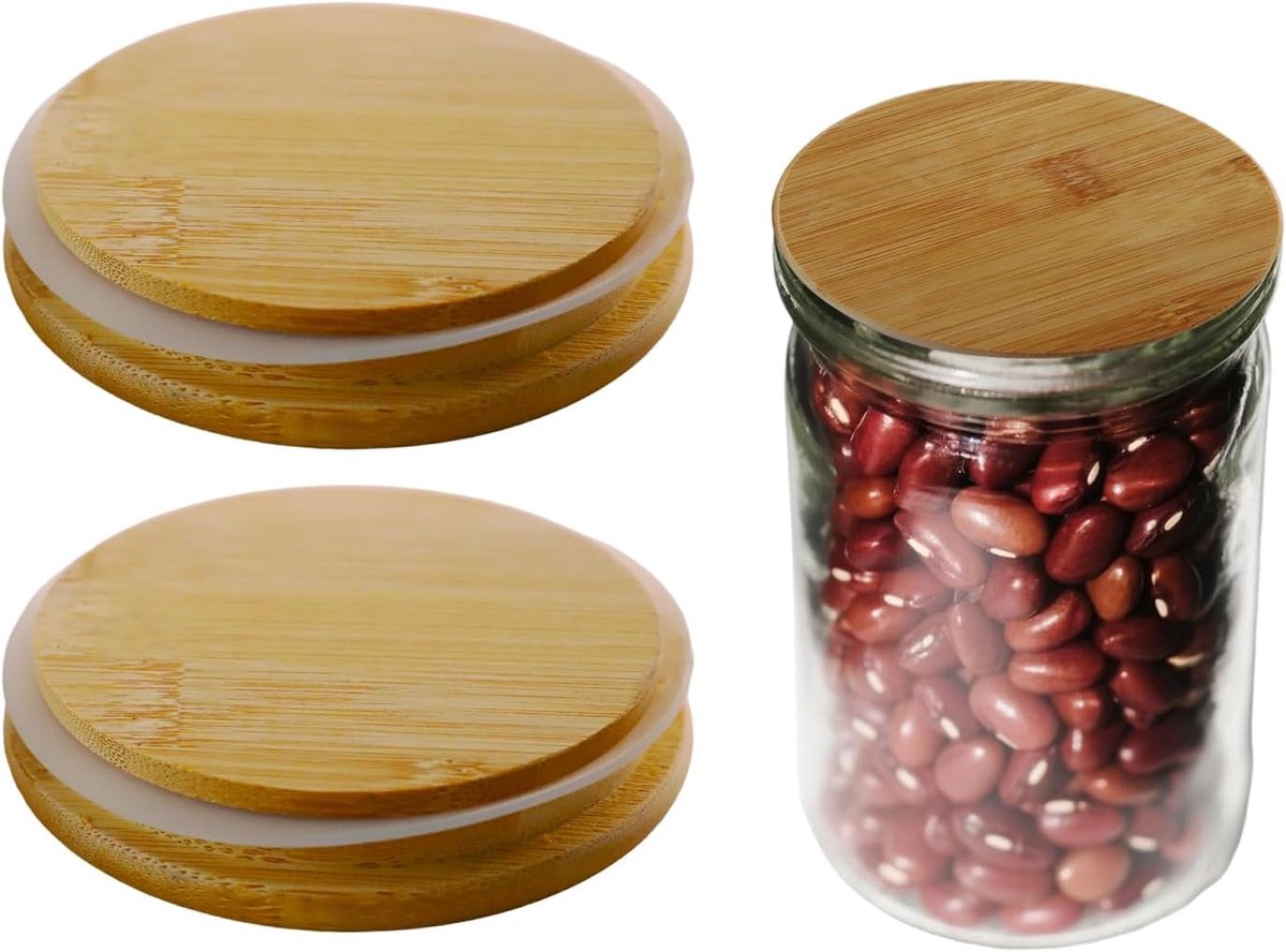 Flessendeksels Bamboe 90~110mm - Grote Conische Kurk - 2cm Dikte - Ideaal voor Glazen en Decoratie - ShopVlot