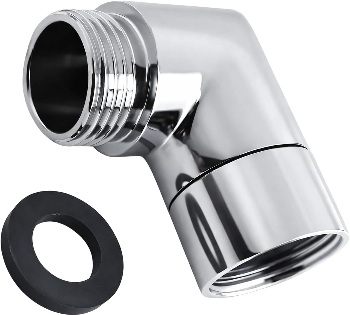 Doucheadapter 90° - messing - draaibaar - ideaal voor handdouche - ShopVlot