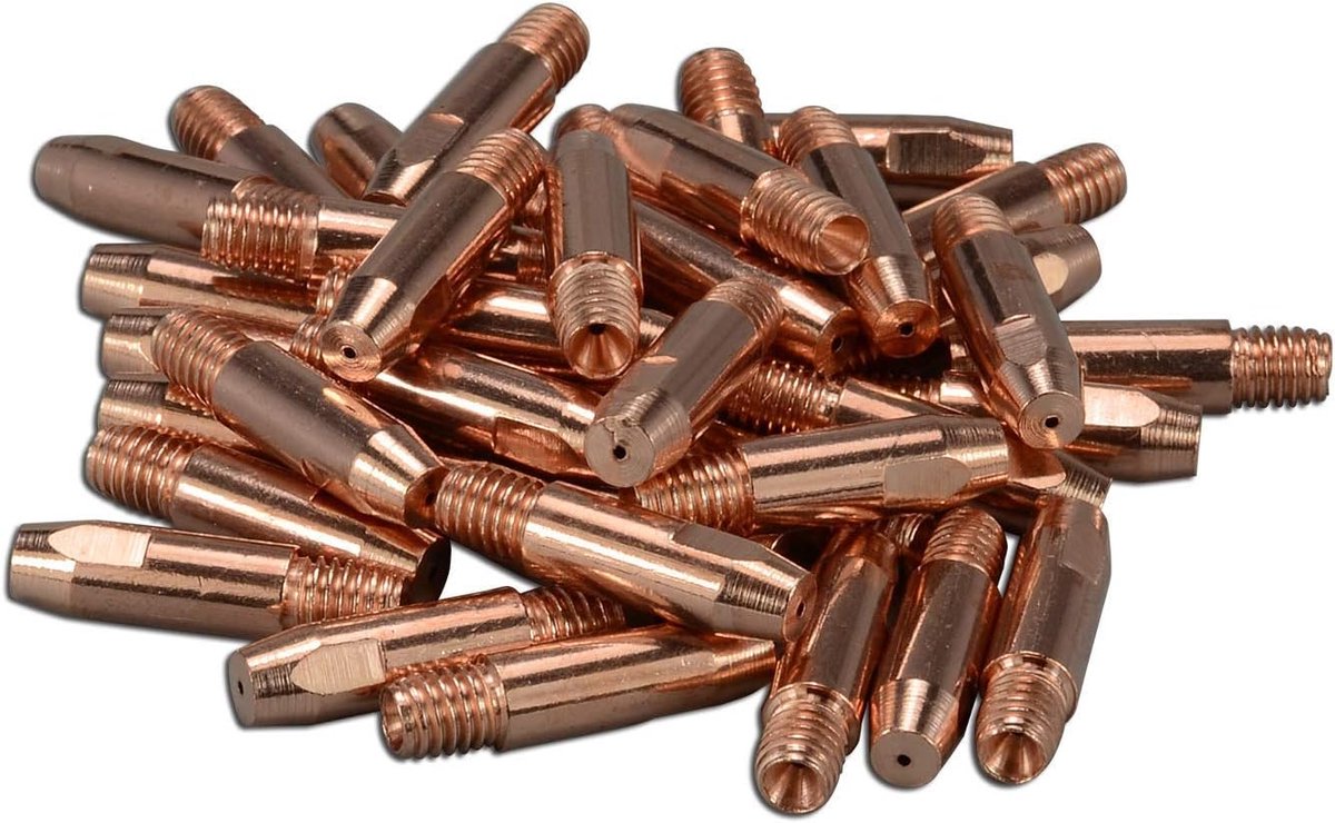 MIG MAG lasbrander contactpunten 0.9mm - koperen verbruiksartikelen - 30 stuks - perfect voor precisiewerk - ShopVlot