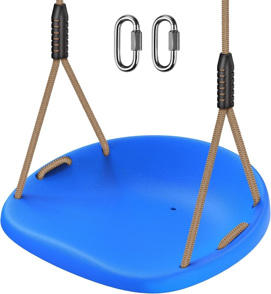 Schommelstoel voor kinderen, voor binnen en buiten, in hoogte verstelbaar, met antislip, verstelbaar touw, schommelplank, achtertuin, tuinschommel