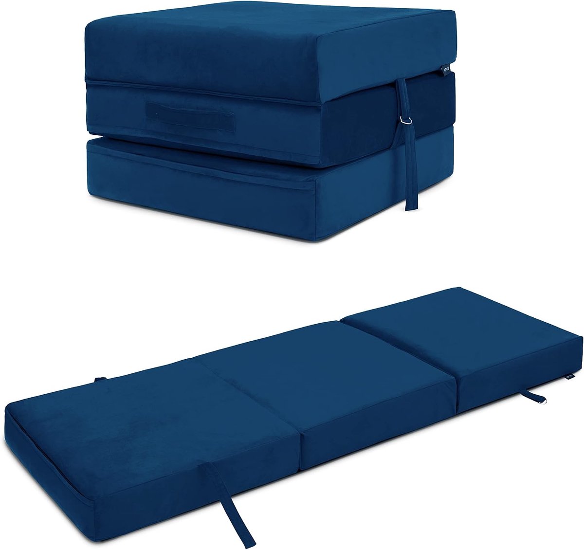 25 Uitklapbaar eenpersoonsbed Z | Fluwelen opvouwbare kubus Z-matras | Kindergasten Woonkamer Slaapkamer Slaappartij | Comfortabele Duurzame Lichtgewicht Sofa Stoel | Comfortabele Poef Futon