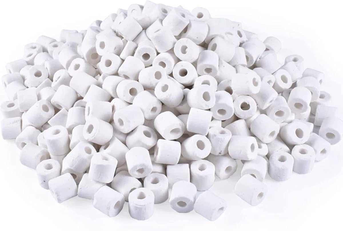 Pipes 500 g keramische pipes aquariumfiltermedia keramische filterringen door milieuverandering van effectieve micro-organismen waterbehandeling en energetisering