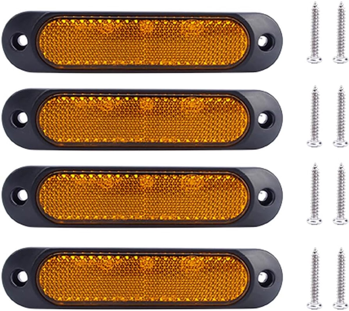 4 stuks 27 LED zijlichten, 12V-24V zijmarkeringslichten, controlelichten, waarschuwingslichten, achterlichten, noodlichten, remlichten, voor vrachtwagen auto aanhanger trailer caravan voertuig