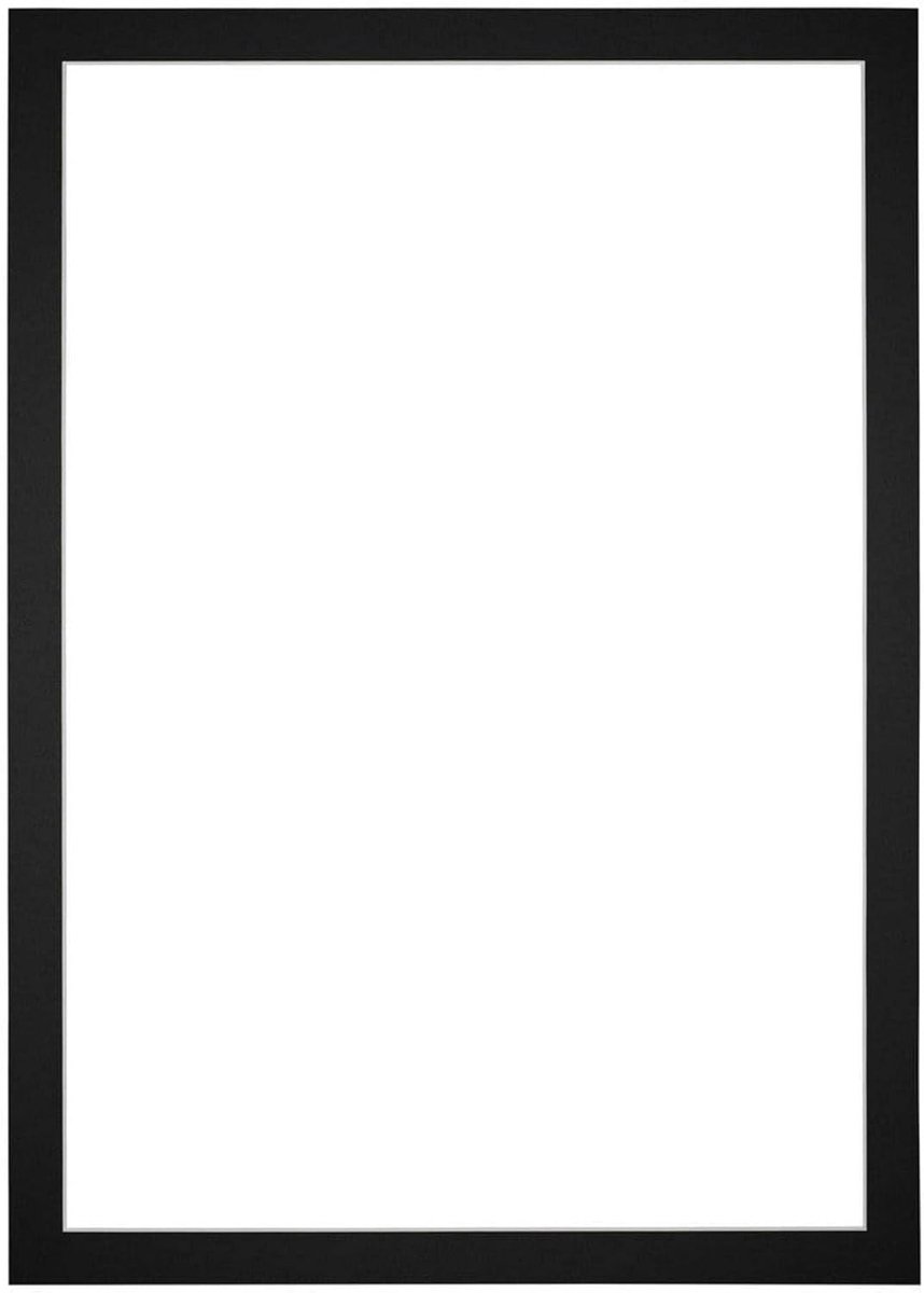 Passe-Partout 70x100cm - Karton Zwarte Rand 3cm - Rechte Hoeken - Perfect voor Fotos - SnelShoppen