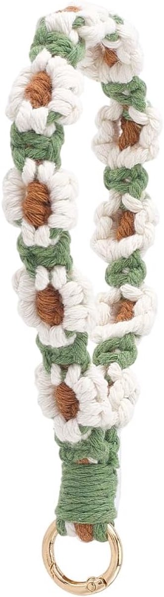 Boho macramé sleutelhanger
