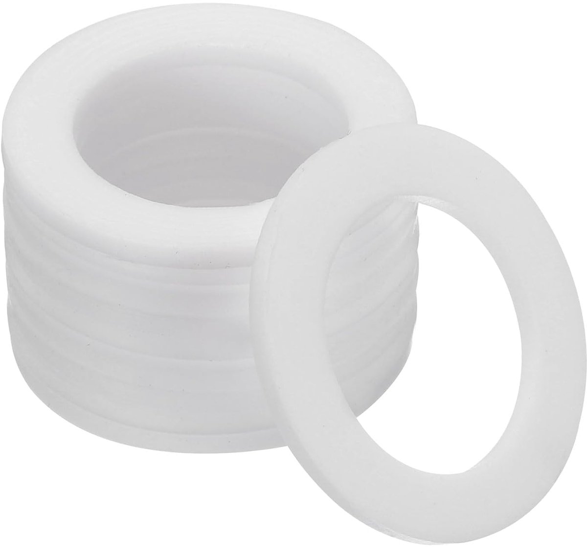 Platte sluitringen, 50 stuks, 30 mm, OD, 20 mm, ID, 2 mm dik, PTFE afdichtringen, flensafdichting voor waterkraanslang