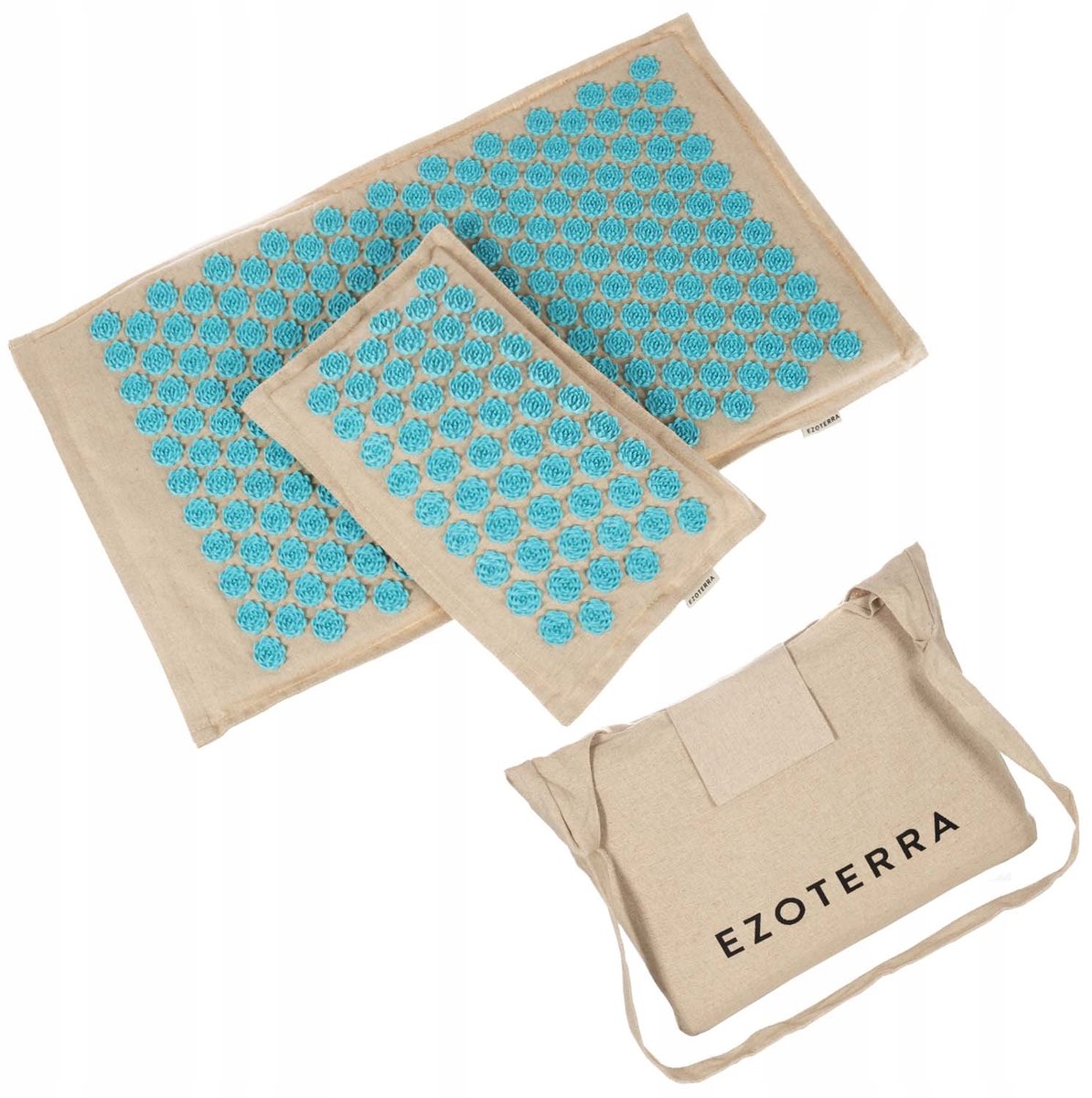 Merloze Acupressuurmat Set met Kussen en Draagtas