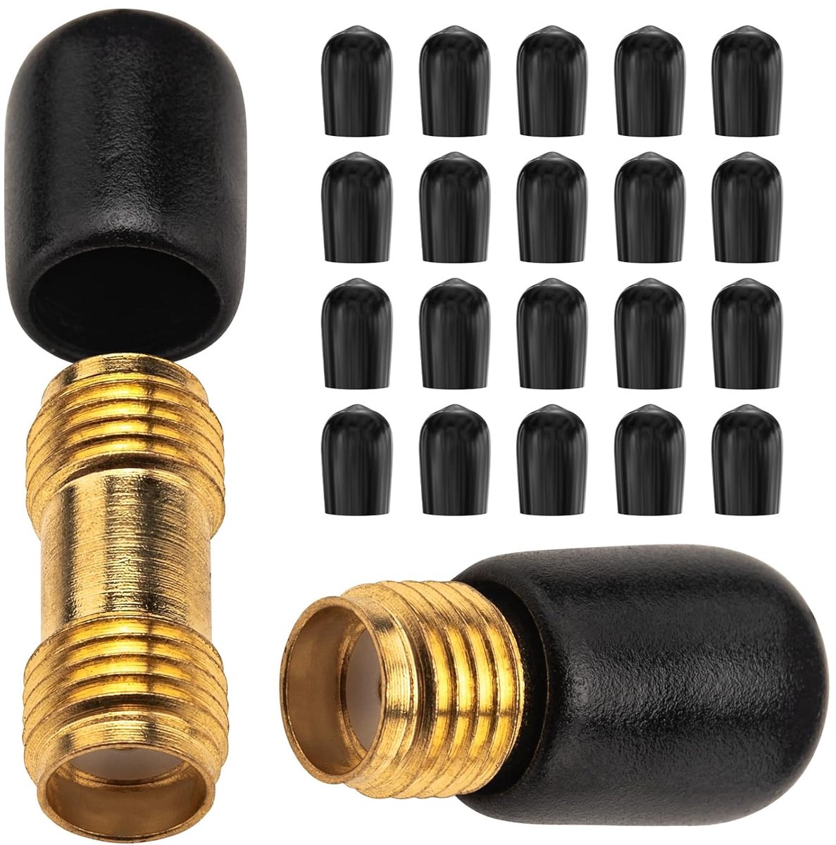 SMA female dust cover - zwart - rubber materiaal - bescherming voor connectors - ShopVlot