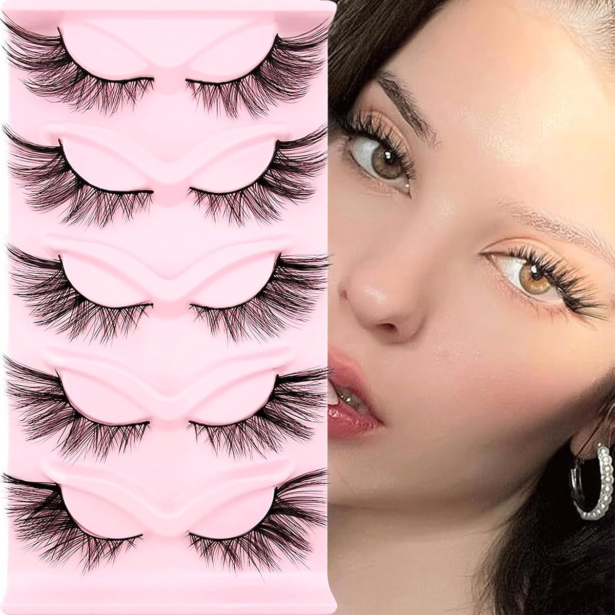 3D Wimpers 20 mm - Cat Eye - Fluffy Fox Eye - Natuurlijk uiterlijk voor een sexy look - ShopVlot