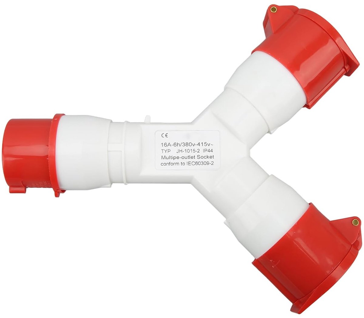 Industrieel stopcontact 16A 380-415V - 5 polig - IP44 waterdicht - ideaal voor bouw en buitengebruik - ShopVlot