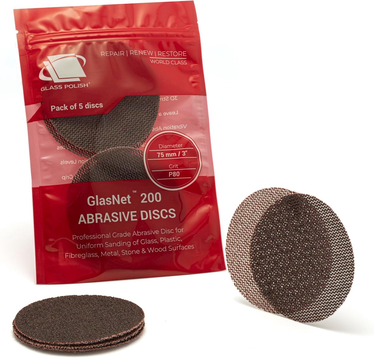 Sandschijf 75 mm - Coarse-Grade - Siliconencarbide - Voor optimaal glasafwerking - ShopVlot