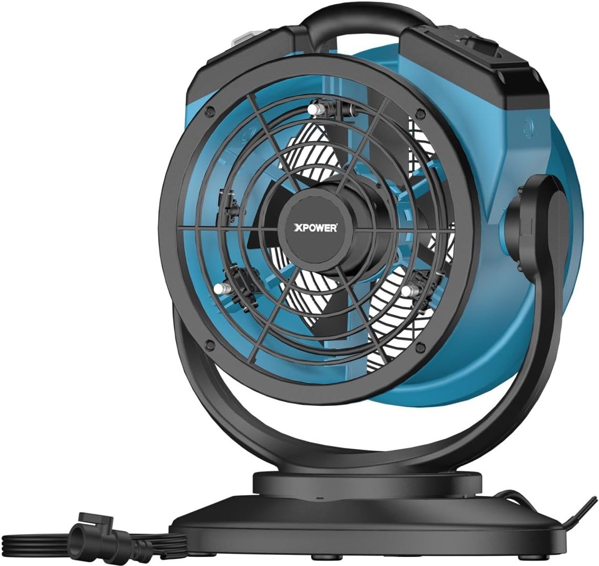 Ventilator met luchtbevochtiger - 68w krachtig en stil - Oscillerend en verstelbaar - Ideaal voor buitengebruik - ShopVlot