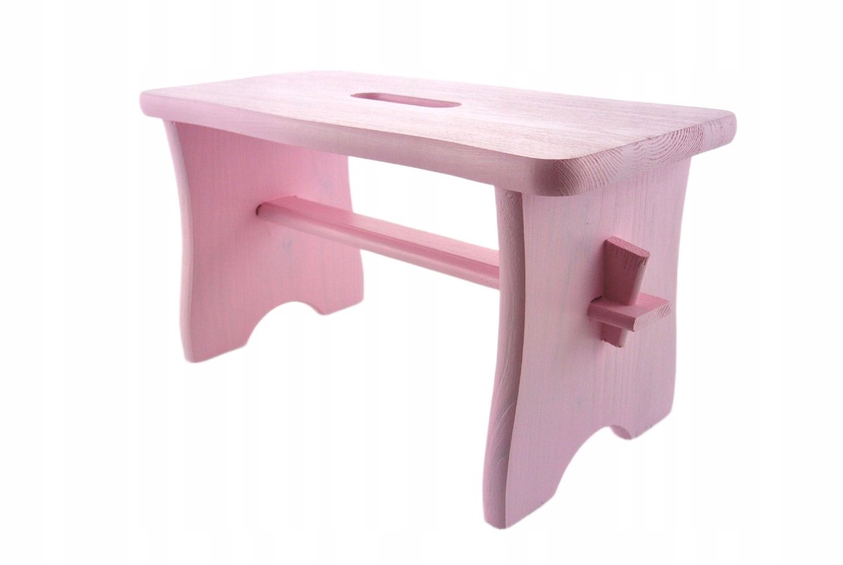 Houten Keukenkrukje Roze - 24 cm Hoog