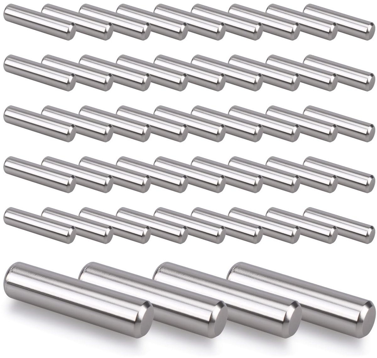 50 PC's 5mm*10mm Dowel Pins Rek Ondersteuning Pegs, 304ss Cilindrische Ondersteuning Pins voor Rek en Kabinet