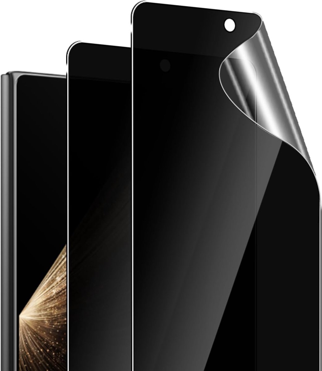 2 stuks beschermfolie voor Honor Magic V5 Privacy buitenbeschermfolie, anti-spaaien, zacht TPU, displaybeschermfolie, luchtbelvrije privacyfolie, anti-spy folie