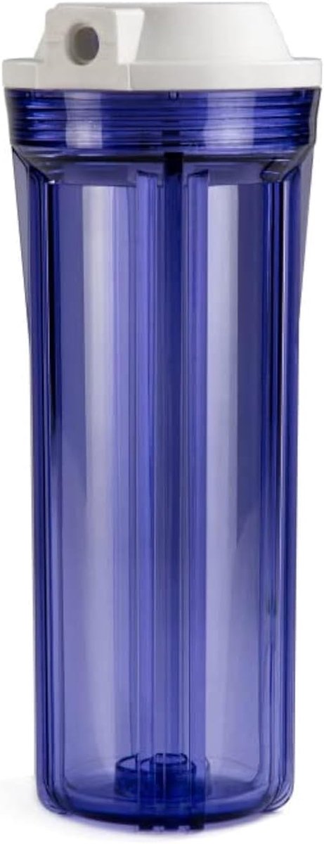 ISpring HC12 Transparant waterfilterbehuizing van 6,35 x 25,4 cm voor omgekeerde osmosesysteem, filters van 6,35 x 25,4 cm, set van 1