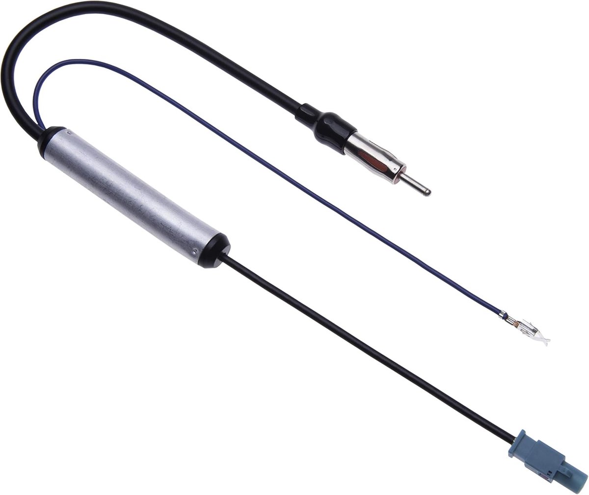 Radio Antenne Fakra Adapter van Keple | Voertuig Aerial Stereo Aftermarket Versterkte Antenne adapter voor A4 / S4 2009-2014 | Fakra Mannetje naar DIN Mannetje