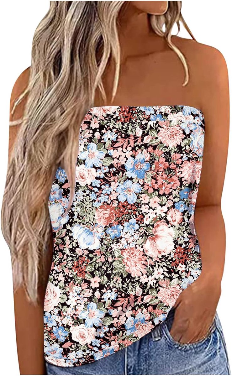 Strapless Tops voor Vrouwen UK Bandeau Vest Dames Boobtube Zomer Tops Asymmetrisch Ontwerp Van Voor Naar Rug Lichtgewicht en Ademend