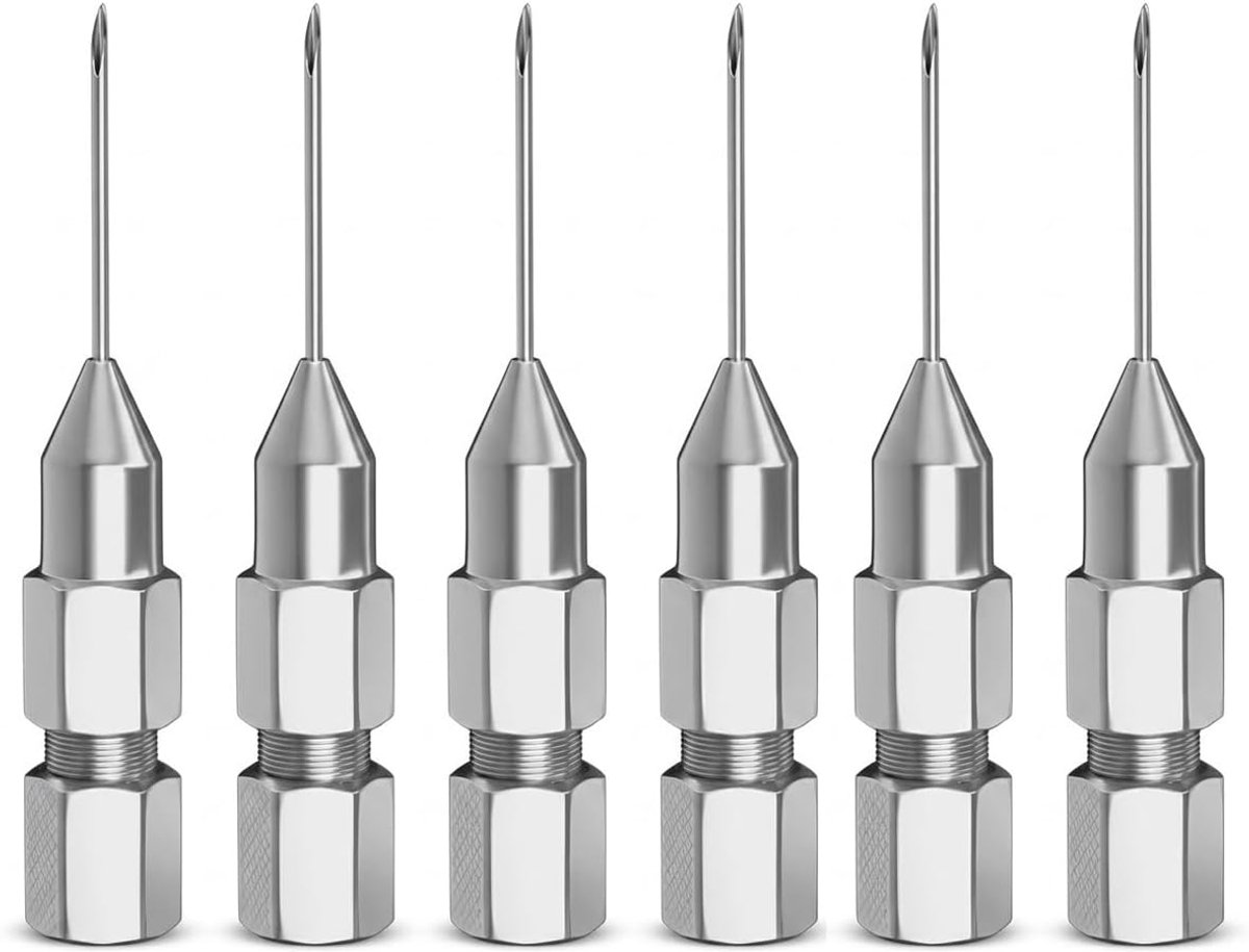 Smeernippel set van 6 - Precisie naaldtip - Robuust en duurzaam - Voor nauwkeurige smering in krappe ruimtes - ShopVlot