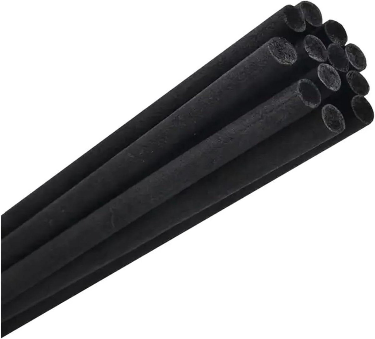 Diffuserstaafjes Riet - Rotanstokjes Geur - Ruimte Verfrissen - Robuust Materiaal - 50 cm - Zwart